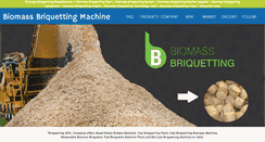 Desktop Screenshot of biomassbriquettingmachine.com